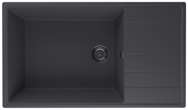 Кухонная мойка Ulgran Prima 860 86х50х20 см, кварцевый песок, тон космос