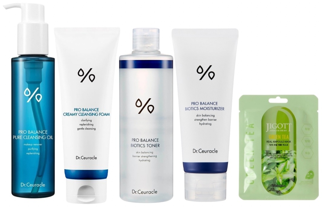 Dr.Ceuracle Pro Balance, Green Tea набор по уходу за лицом для женщин