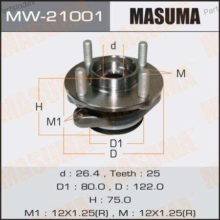 MASUMA Подшипник Ступицы Колеса Со Ступицей (комплект) MW21001