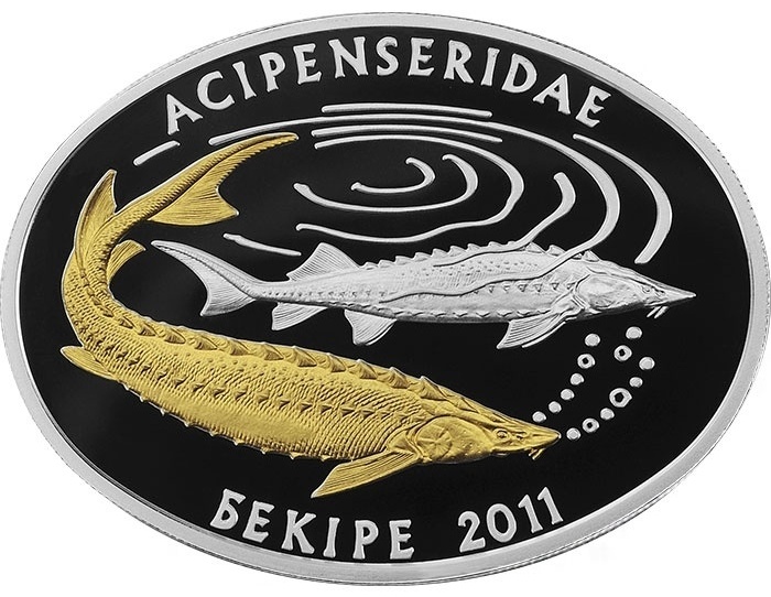 Монета сувенирная Осетр 2011 г 1 шт