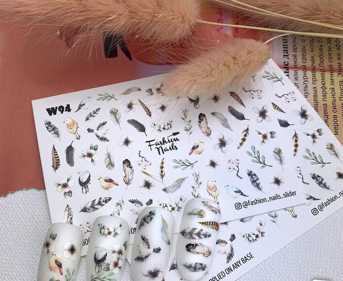 Fashion Nails слайдеры White 94