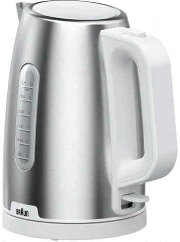 Электрочайник Braun WK1500WH белый, серебристый