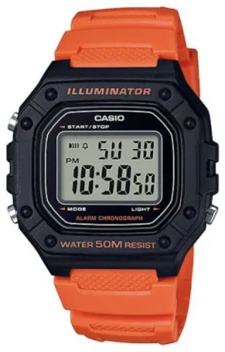 Кварцевые CASIO W-218H-4B2VDF пластик