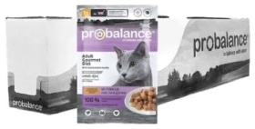 Probalance кусочки в желе телятина, кролик 85 г 28 шт