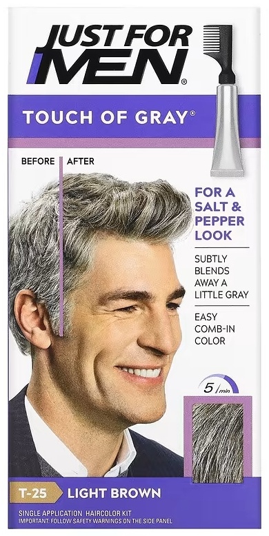 Just For Men Touch of Gray T-25 светло-коричневый крем-краска 40 мл