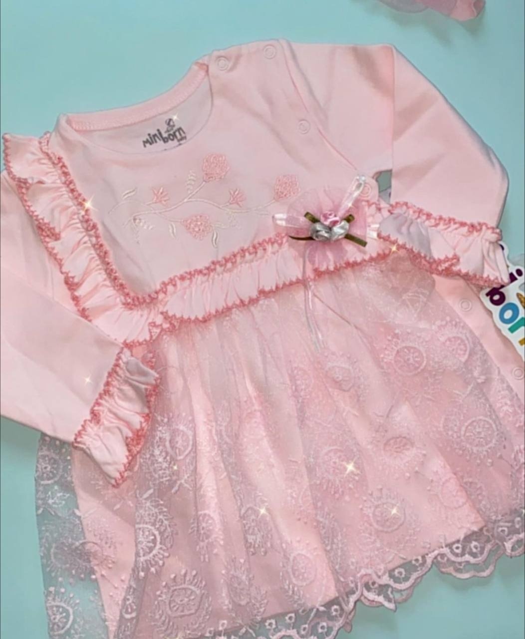 Нарядное платье Miniborn розовый