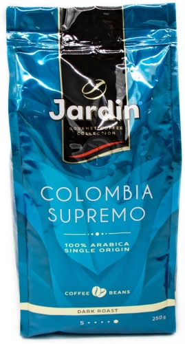 Кофе Jardin Colombia Supremo зерновой в пакете 250 г