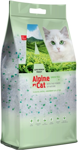 Alpine Cat Зеленый чай силикагелевый впитывающий 8 л