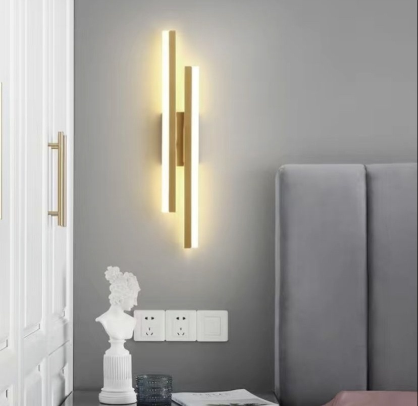 Бра настенный LED, золотистый, желтый