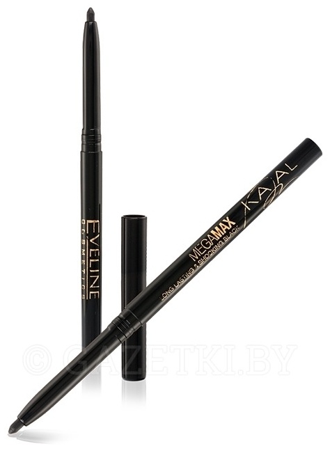 EVELINE Cosmetics Mega max kajal черный