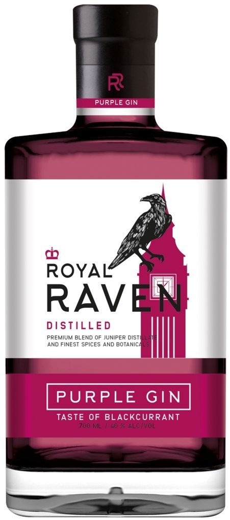 Купить Джин Royal Raven фиолетовый 40% 0.5 л в Алматы – Магазин на Kaspi.kz