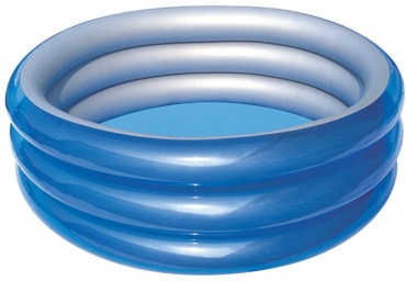 Бассейн надувной Bestway Big Metallic 3-Ring 51043, 201x53 см