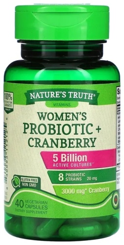 Natures Truth пробиотик Women's Probiotic + Cranberry 40 капсул