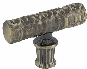 Ручка-кнопка Palladium Blazeback Knob AB 115591, металл, 45 мм, светлая бронза