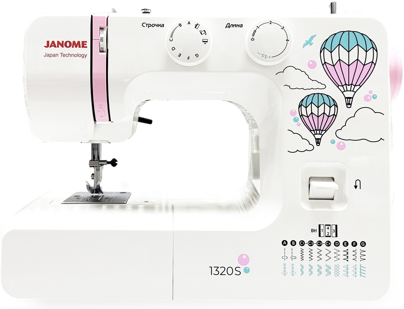 Швейная машина Janome 1320S белый