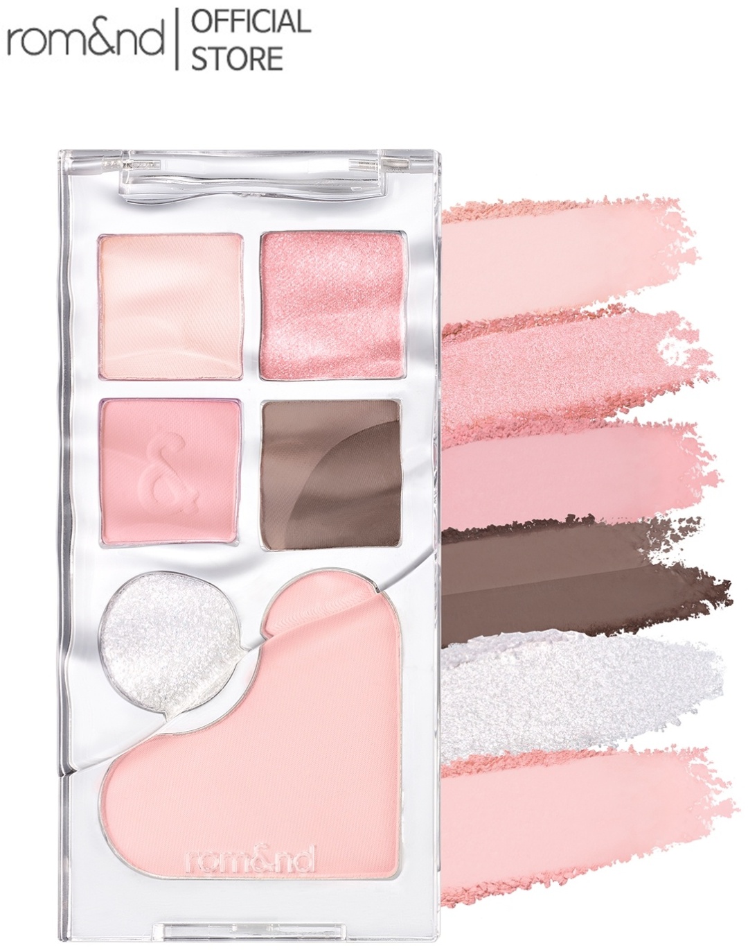 Rom&nd тени прессованные Bare Layer 02 strawberry mood