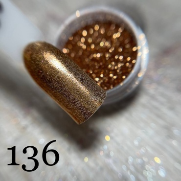 LOVE NAILS блестки, пайетки, слюда Бархатный песочек 136 1 шт