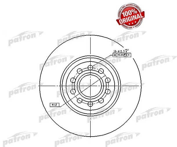 Диски PATRON передние PBD4262