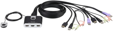 KVM-переключатель ATEN USB 2.0 A - USB 2.0 A 1.2 м CS692-AT