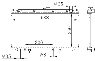 SRR радиатор основной SRR15081