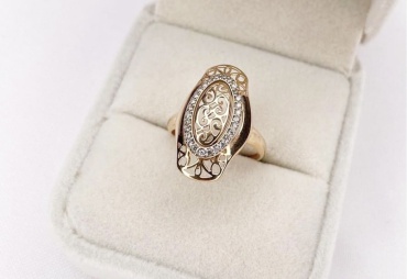 Diamond Exclusive 725637 размер 19 вес 2.48 г золото, фианит