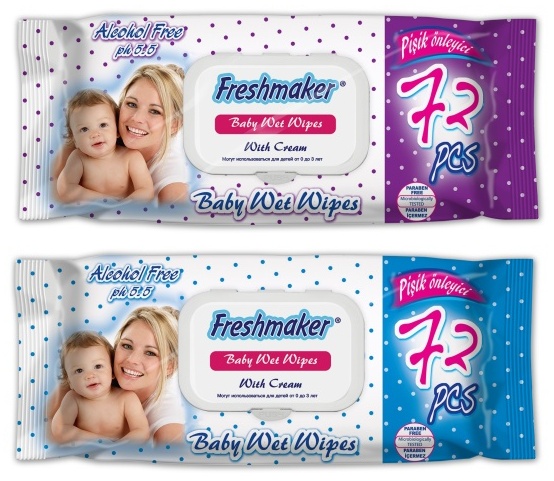 Влажные салфетки Freshmaker Freshmaker детские 72 шт. 72 шт