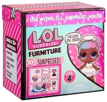 Кукла-сюрприз L.O.L. Surprise! Furniture Прогулка с куклой Sugar 572626, 10 см аксессуары в комплекте