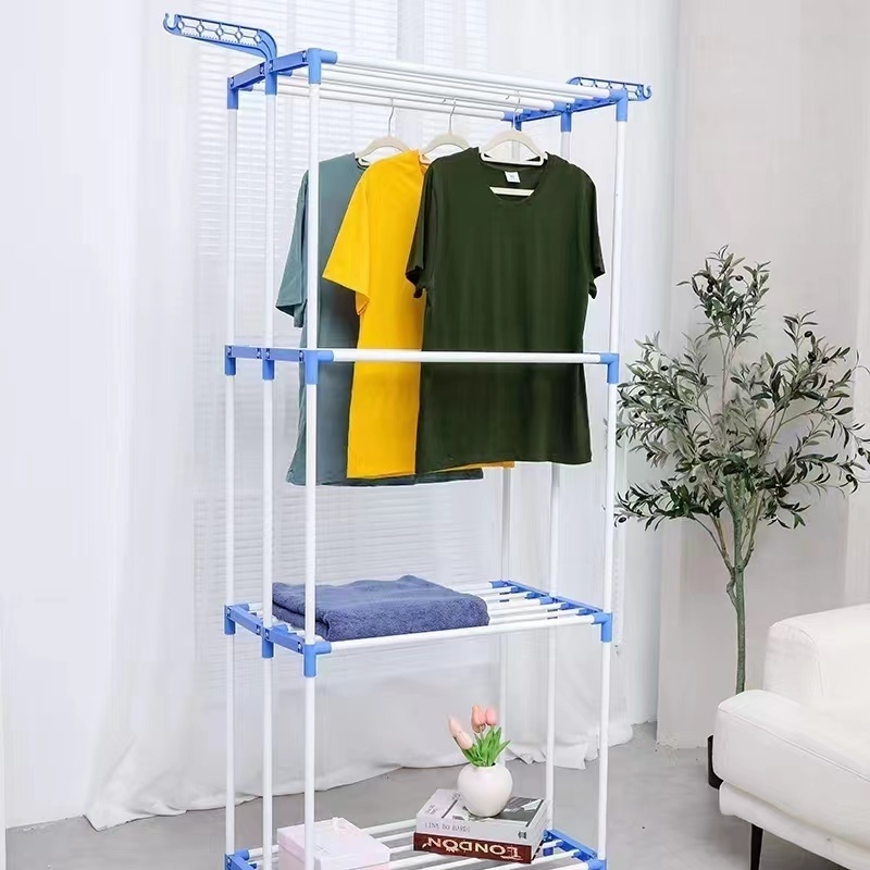 Сушилка напольная Vannashop 44x118x173 см, кол-во уровней: 4, металл