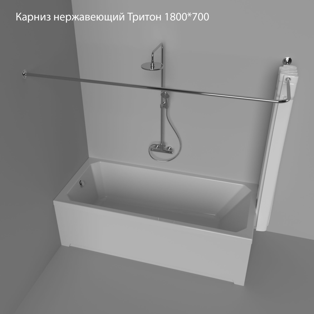 Карниз Г-образный Triton 180 см, 999298872