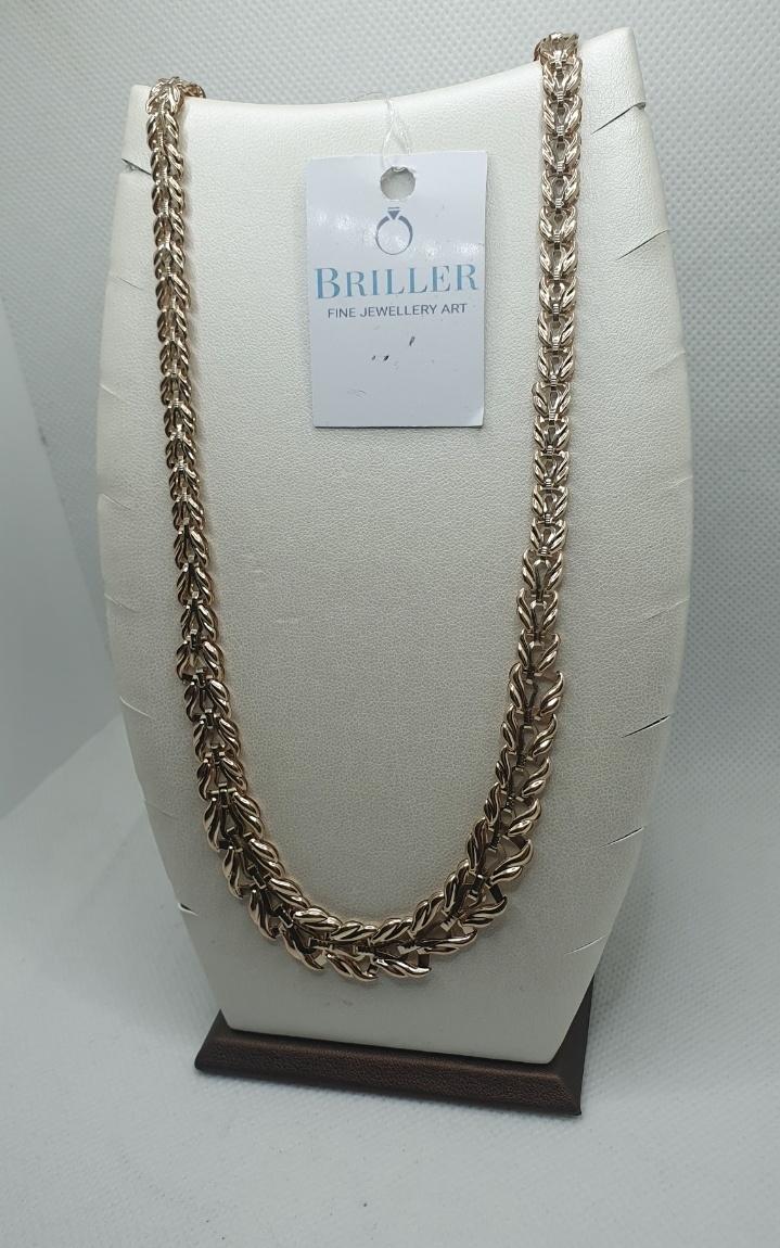 Колье BRILLER 09800053BBRR длина 55 см вес 10.15 г золото, без вставок