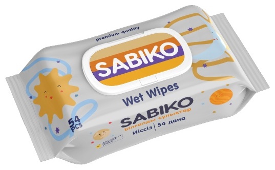 Влажные салфетки SABIKO 216971868 54 шт