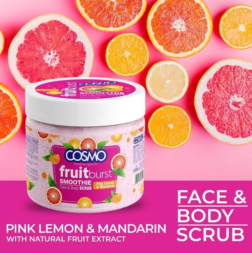Cosmo скраб Fruit Burst Pink Lemon Mandarin 500 мл