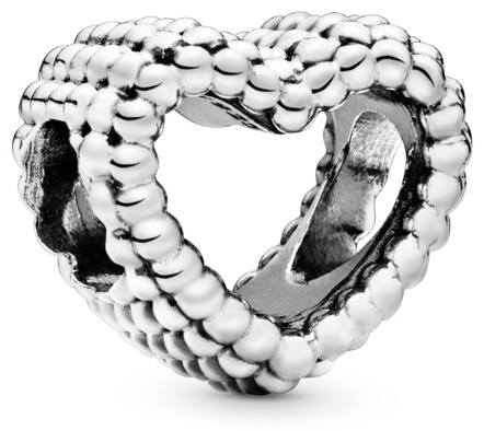 Шарм PANDORA «Сердце из бусин» 797516 вес 2.88 г серебро