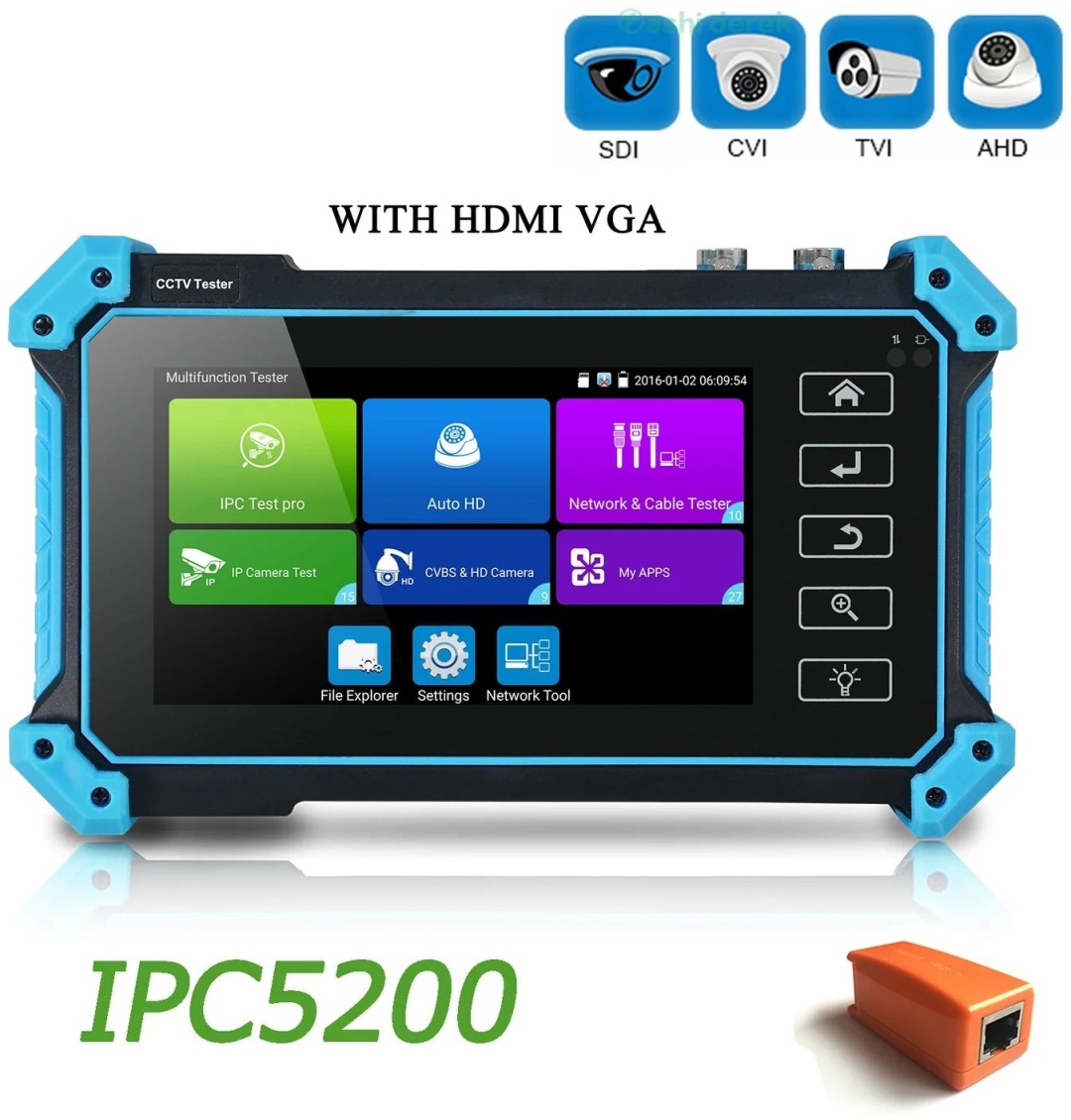 Видеорегистратор Тестер для видеонаблюдения CCTV IPC-5200 PLUS