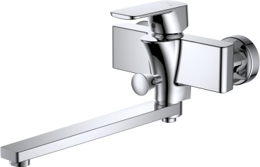 Смеситель для ванны D&K 4333, латунь, цвет никель