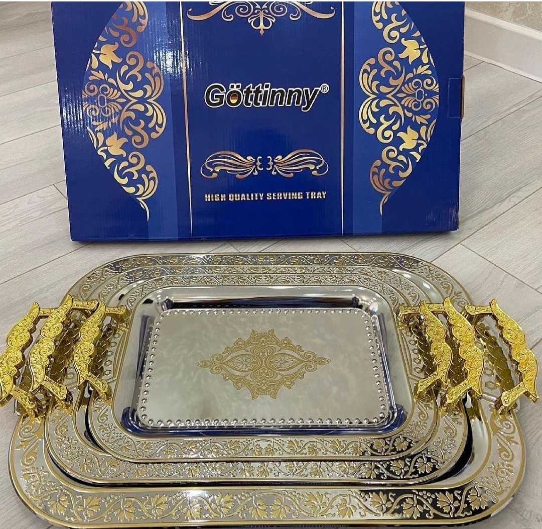 Купить Поднос Gottinny поднос PODNOC2, металл 3 шт в Алматы – Магазин ...