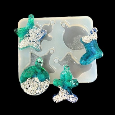 CrystalArtEpoxy Набор новогодних игрушек 13534