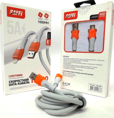 Кабель USB 3.0 (M), Lightning (M), , белый