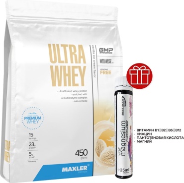 Maxler Ultra Whey ваниль, мороженое 450 г