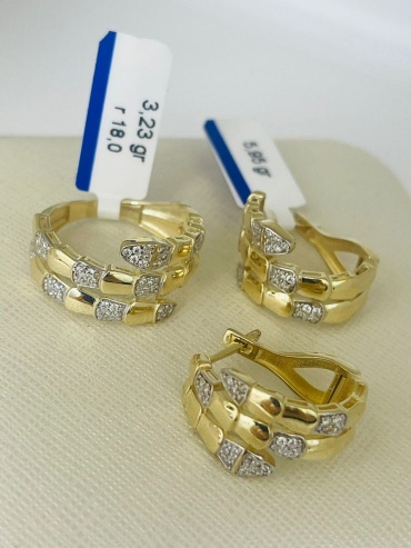 Italian Gold 345689 вес 9.8 г золото, фианит