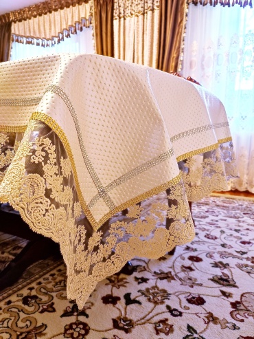 Скатерть MarkizaTaraz 550x165 см, ПВХ, 1 шт