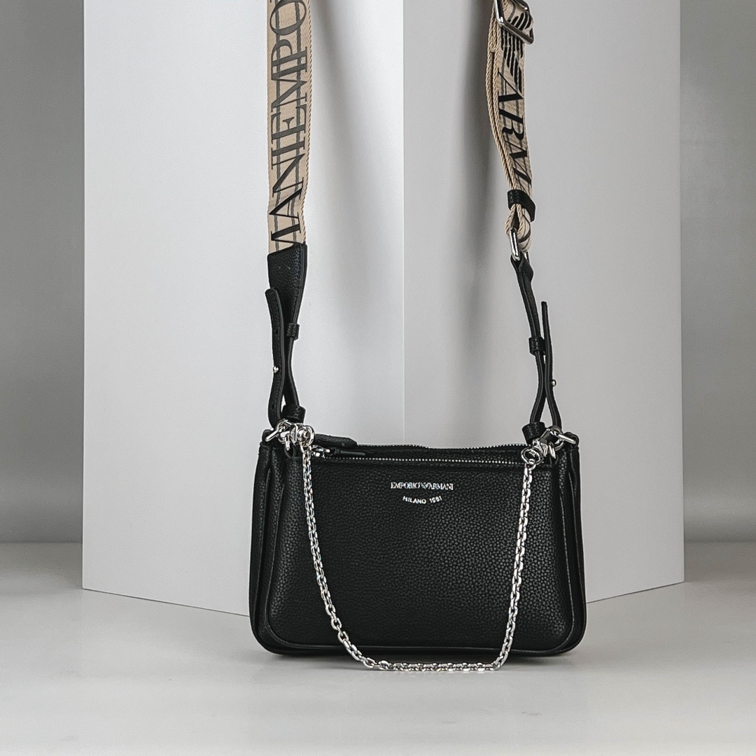 Сумка кросс-боди Emporio Armani экокожа черный