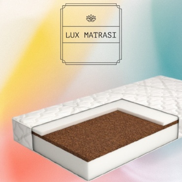 Матрас LUX MATRASI Пена кокос мемори 25, 180x220x25 см