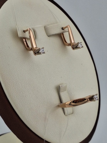 DiamonD SET5156 вес 3.66 г золото, фианит