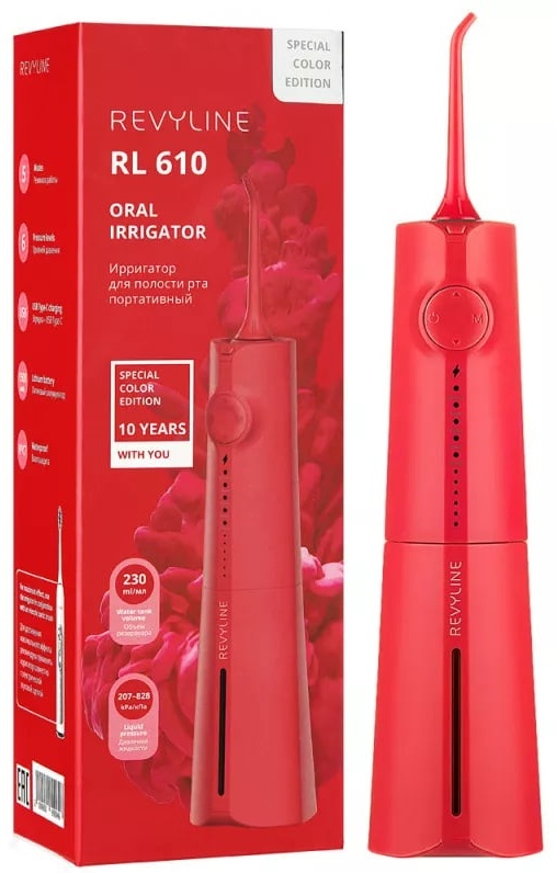 Revyline ирригатор RL 610 Viva Magenta импульсный, портативный