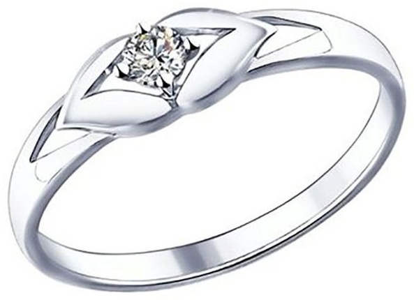 Kari jewelry 534090I0 размер 17.5 вес 0.97 г серебро, фианит