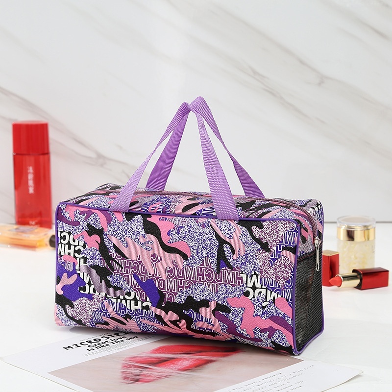 Косметичка поливинилхлорид фиолетовый 15X25 см