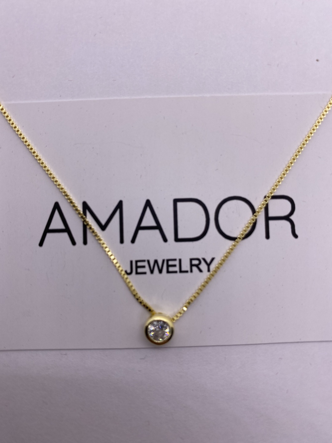 Колье Amador 20000975467 длина 45 см вес 3 г серебро, фианит Swarovski