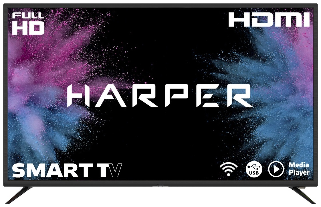 Купить Телевизор HARPER 43F690TS 109 см черный в Алматы – Магазин на ...