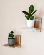 Полка Mebelkst Ориноко-20, 20х20x20 см, бежевый